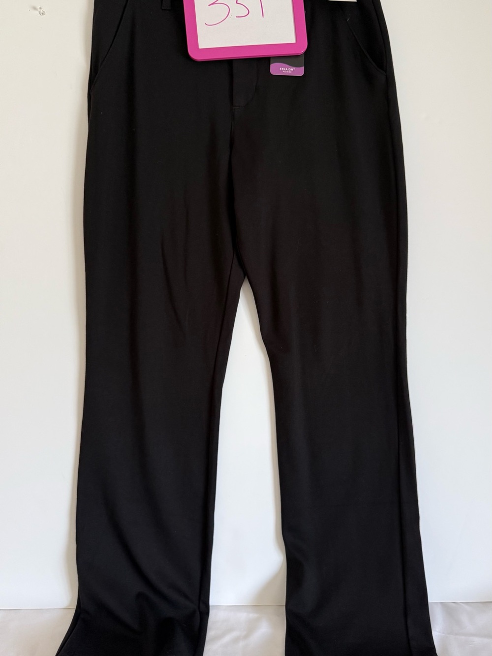 Lee Women's Black Straight Leg Dress Pants